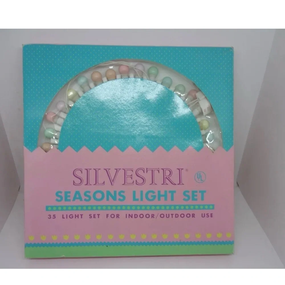 Vintage Silvestri seasons 35 lights set. Indoor/outdoor use. New in box